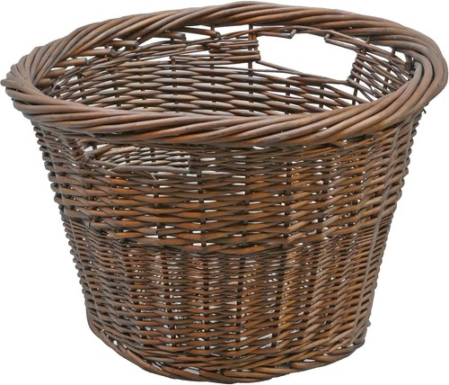 Manor tanner round log basket - round,