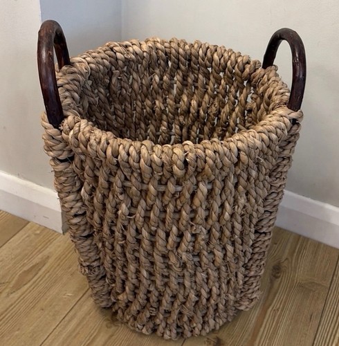 Large handwoven rope - rope, log