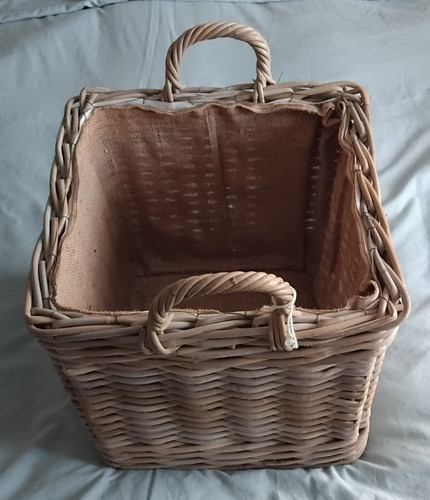 Square wicker basket - basket, with