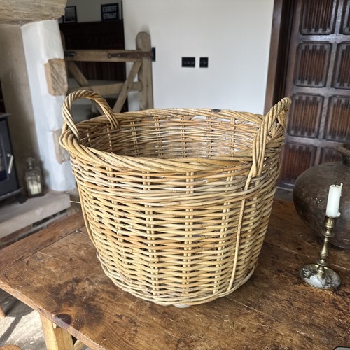 Wicker log basket - log, rattan