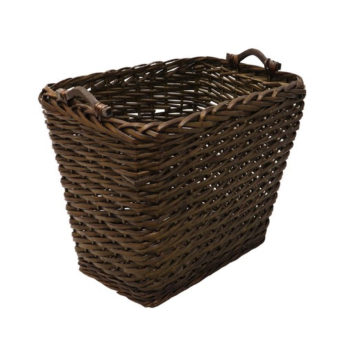 Jvl dark willow log basket - dark,