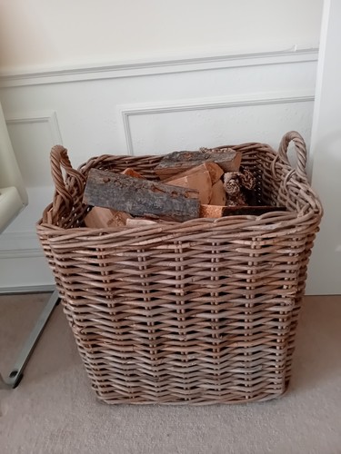 Large log basket - large, kiln