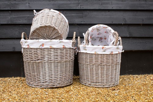 Round driftwood wash wicker - round,