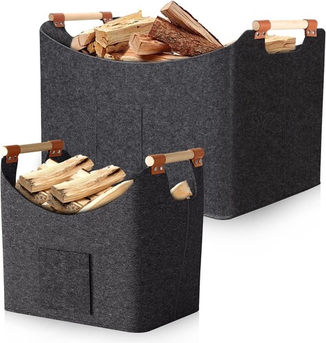 Felt log baskets 67l - felt,