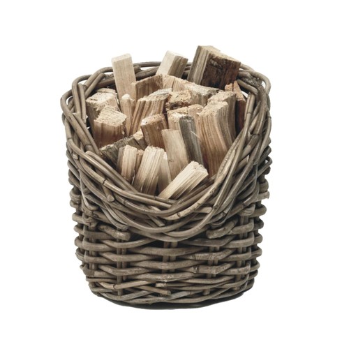 Ivyline round kindling basket - kindling,