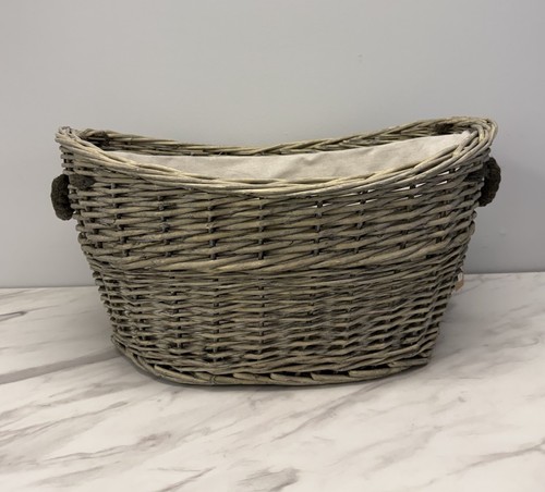 Willow oval log - basket, with