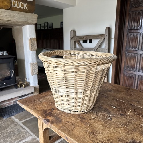 Wicker log basket - wicker, rattan