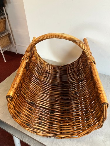 Woven wicker open ended log - wicker,