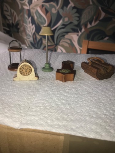 Vintage dolls house kage clock - house,