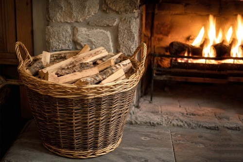 Round two tone - , wicker