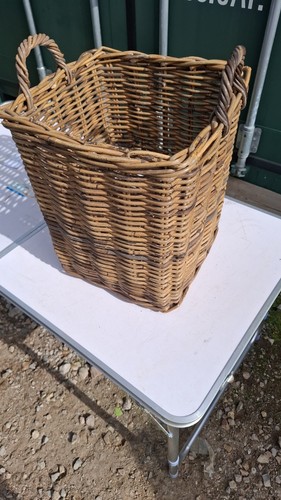Wicker log basket - log,