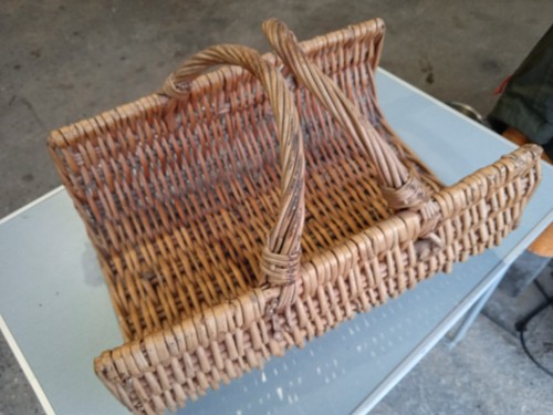 Vintage log basket l45 - log, x