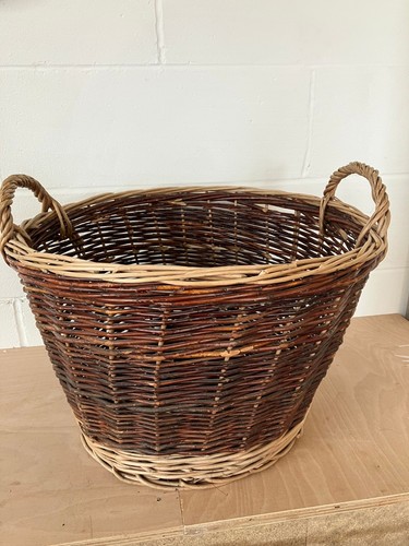 Large natural coloured wicker - natural,