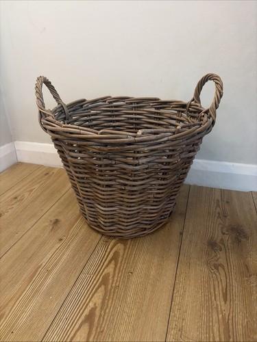 Wicker woven log potato - wicker,