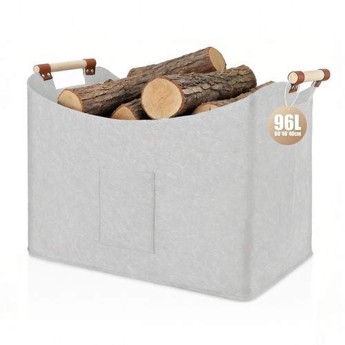 Felt firewood basket 96l - firewood,
