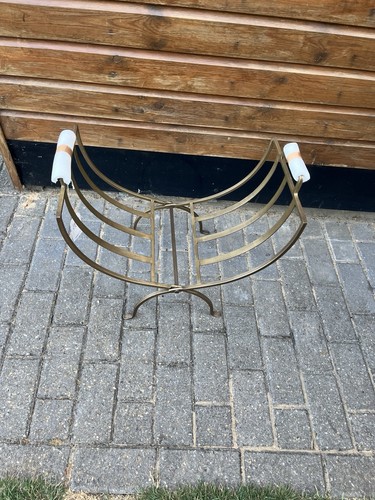 Modern brass metal log - modern,