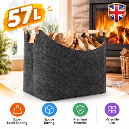 Chunky log basket 57l - log,